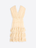 Ruffled Mesh Dress
