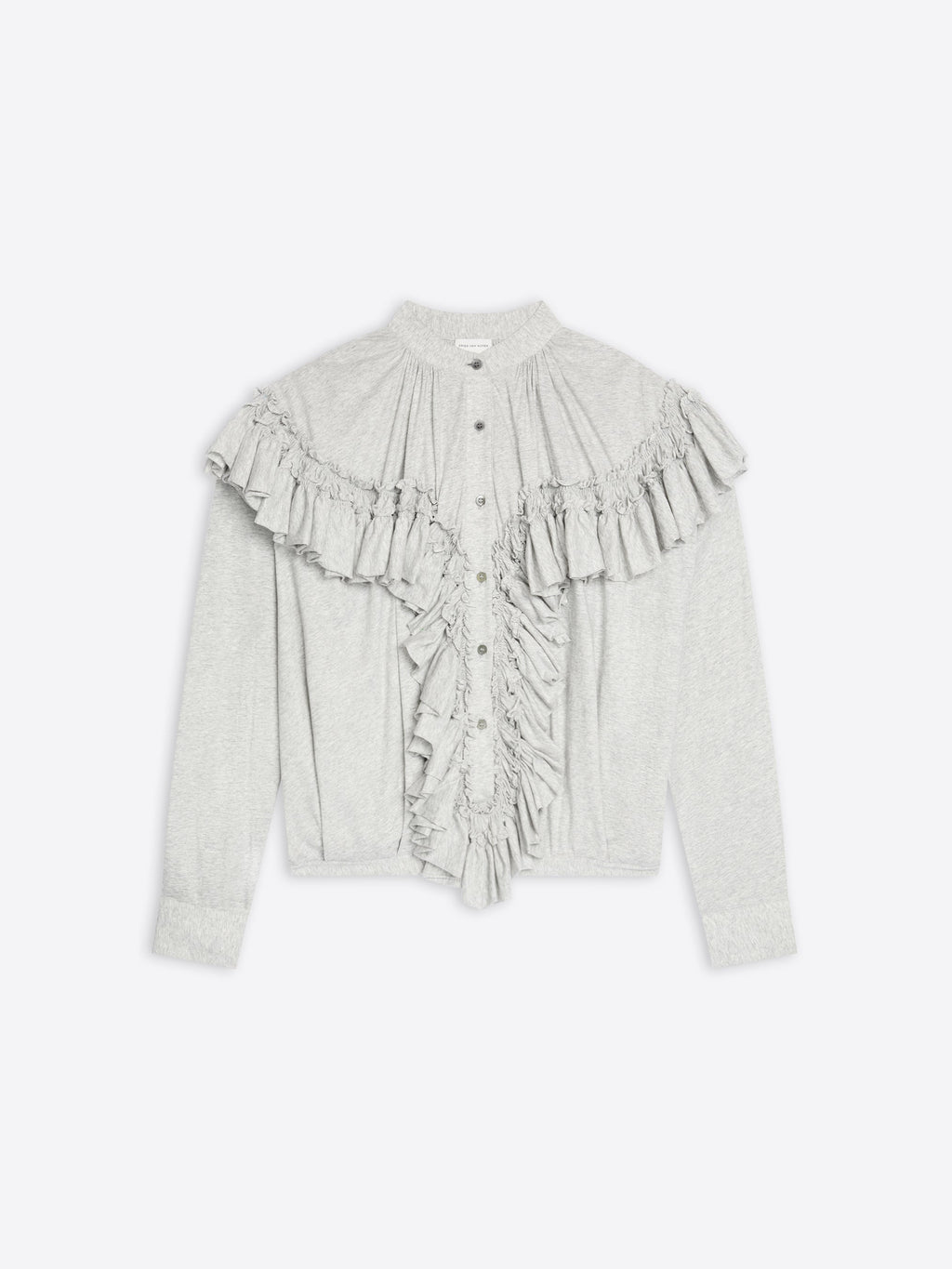 Ruffled Jersey Blouse