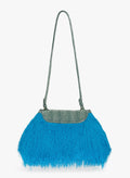 Ruffled Crossbody Clutch Bag
