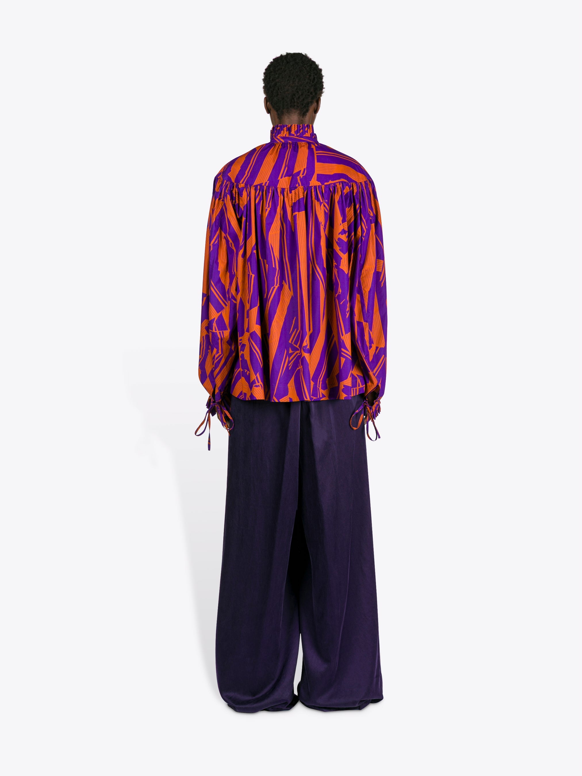 Ruffled Cotton Shirt