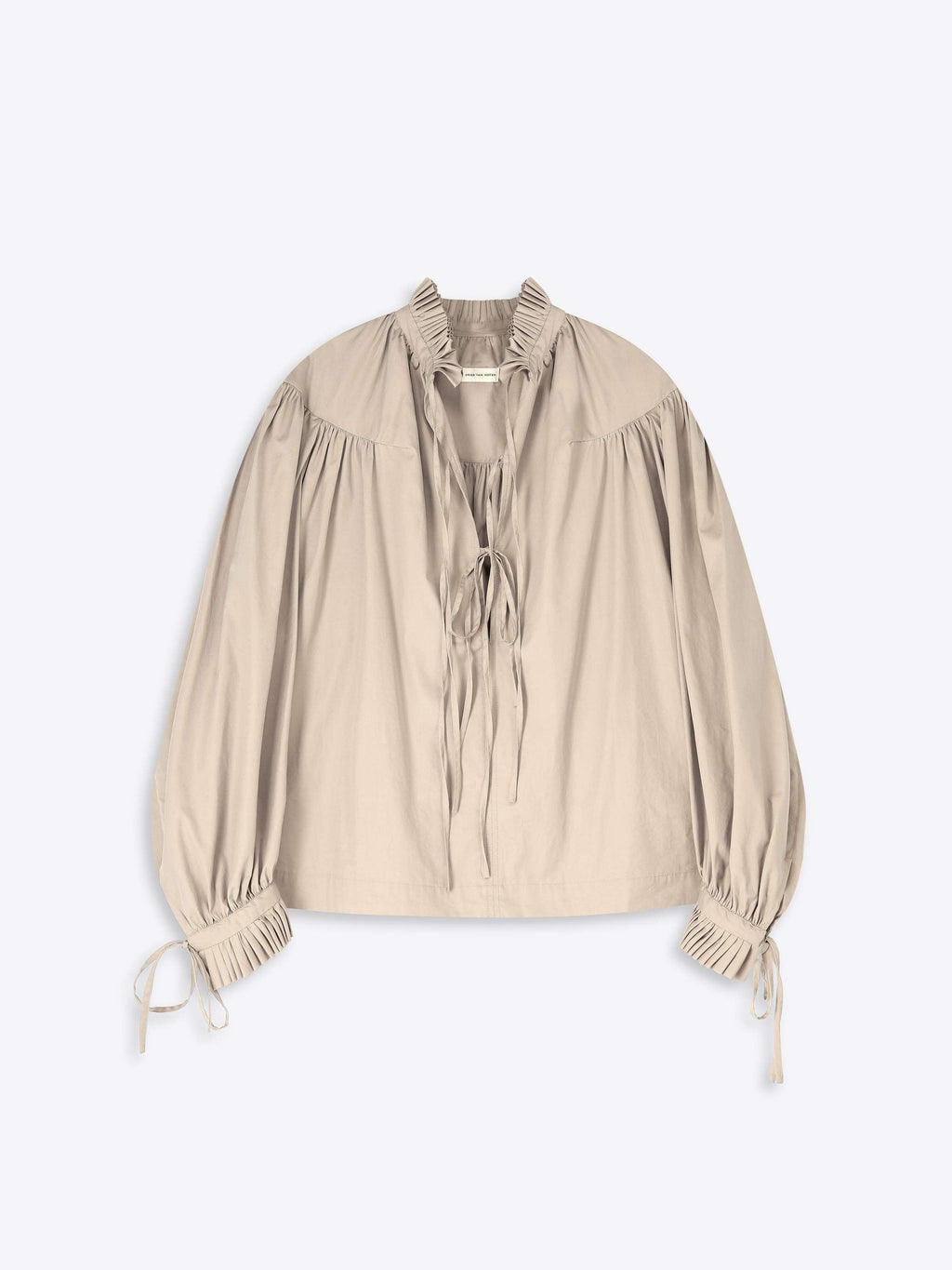 Ruffled Cotton Shirt