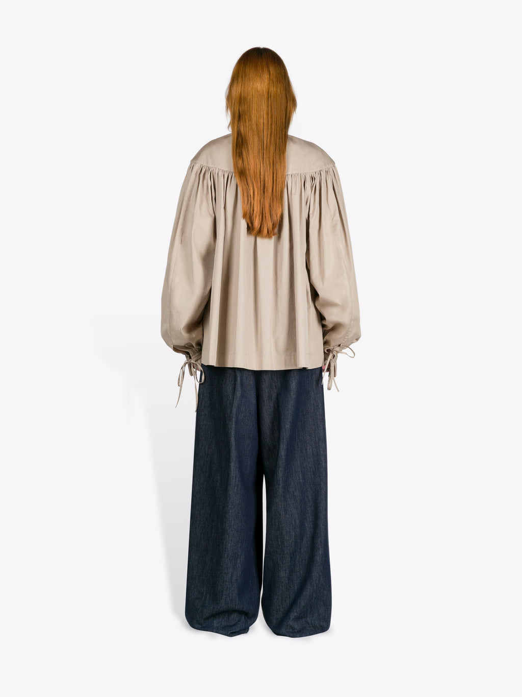 Ruffled Cotton Shirt