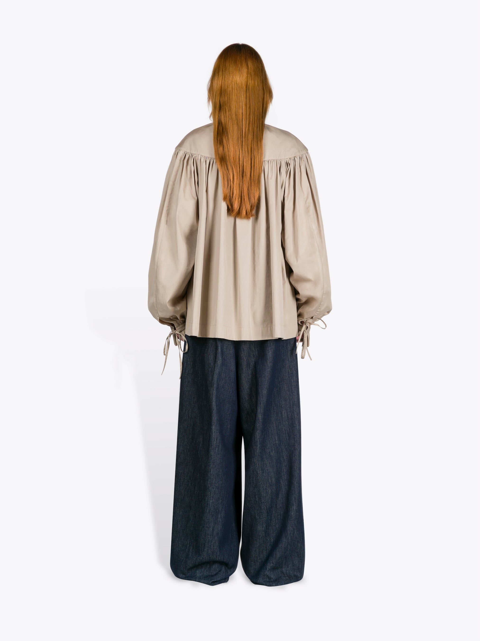 Ruffled Cotton Shirt