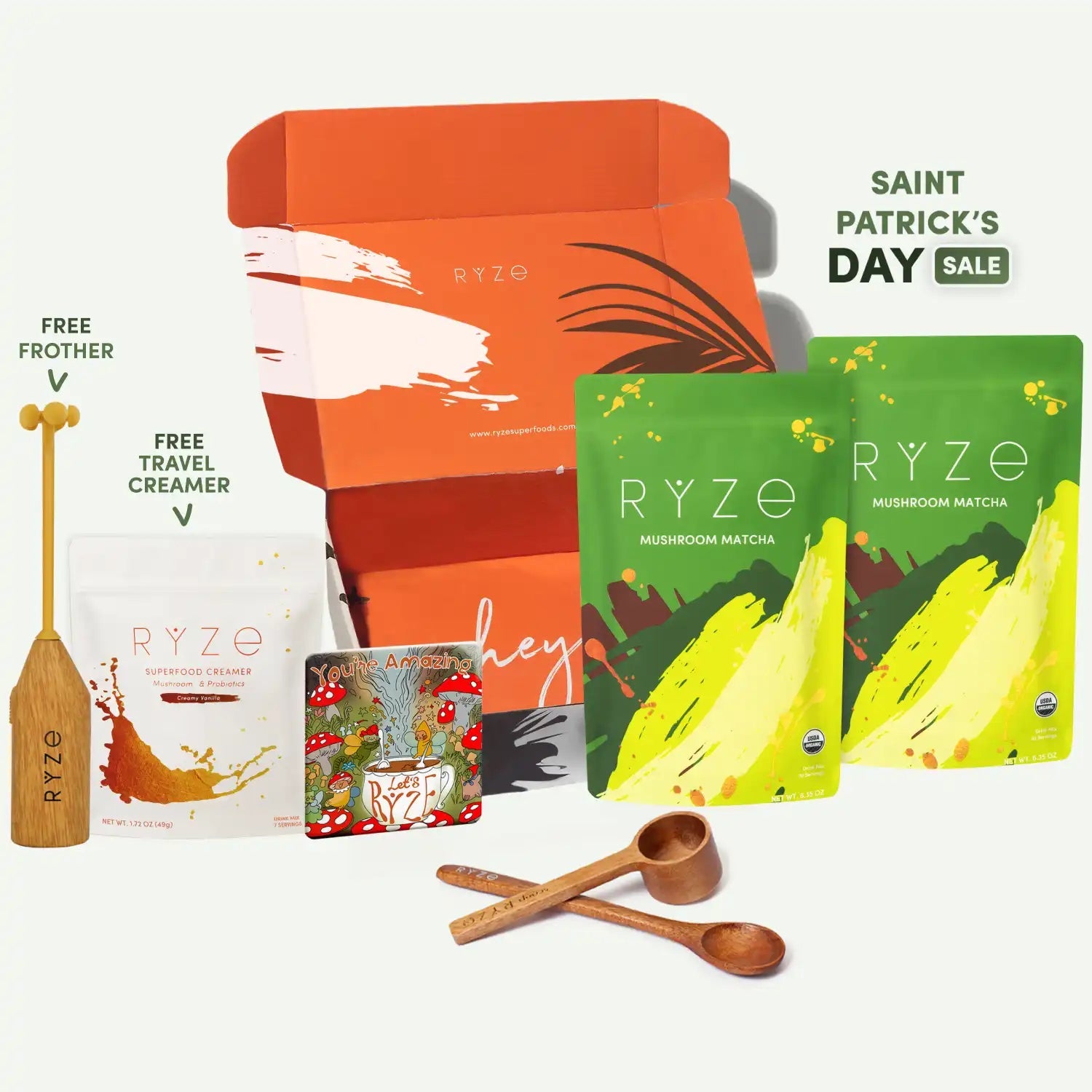 Mushroom Matcha Starter Kit (60 Servings) - for Smooth Everyday Matcha