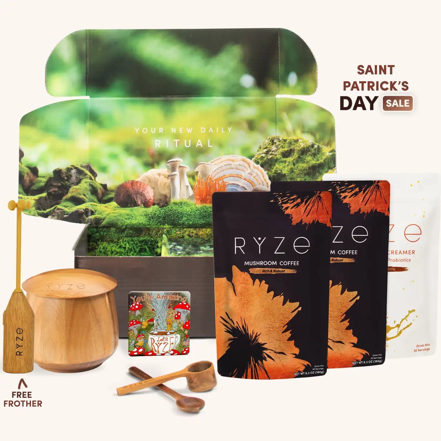 RYZE Ritual Set Dark Roast (90 Servings) - for a Flexible Daily Drink Routine