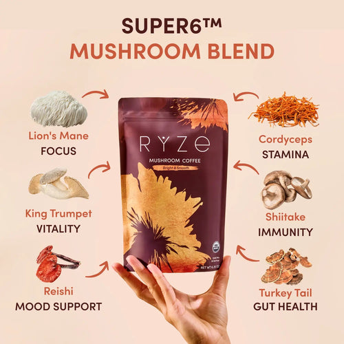Mushroom Coffee (30 Servings) - for Smooth Everyday Brewing
